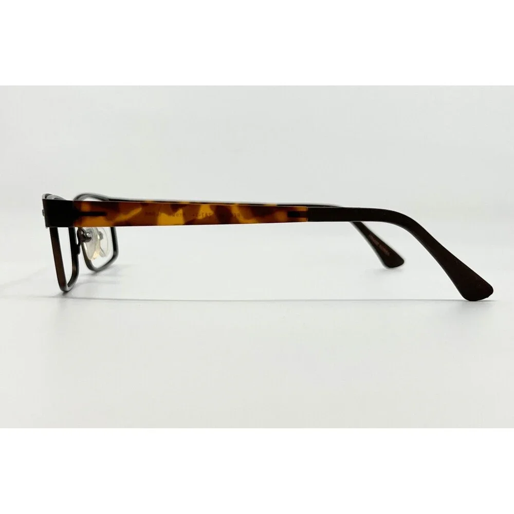 Pentax Eyeglass Frames Mens Brown Attitude 5 Z87-2+ Rectangular 140mm